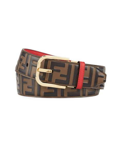 fendi belts mens|Men's Designer Belts in Leather, Fabric, Metal .